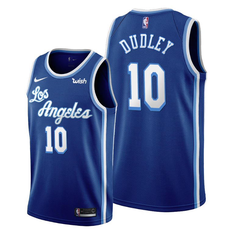 Men's Los Angeles Lakers Jared Dudley #10 NBA -21 Trade Classic Edition Blue Basketball Jersey TKW2683XE